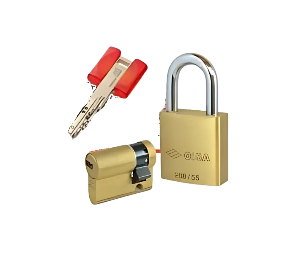 CISA BRASS PADLOCKS ( PATENETED KEYS ) & RANGE OF INTER-CHANGEABLE HALF CYLINDERS